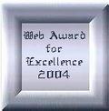 The silver Web Award for Excellence